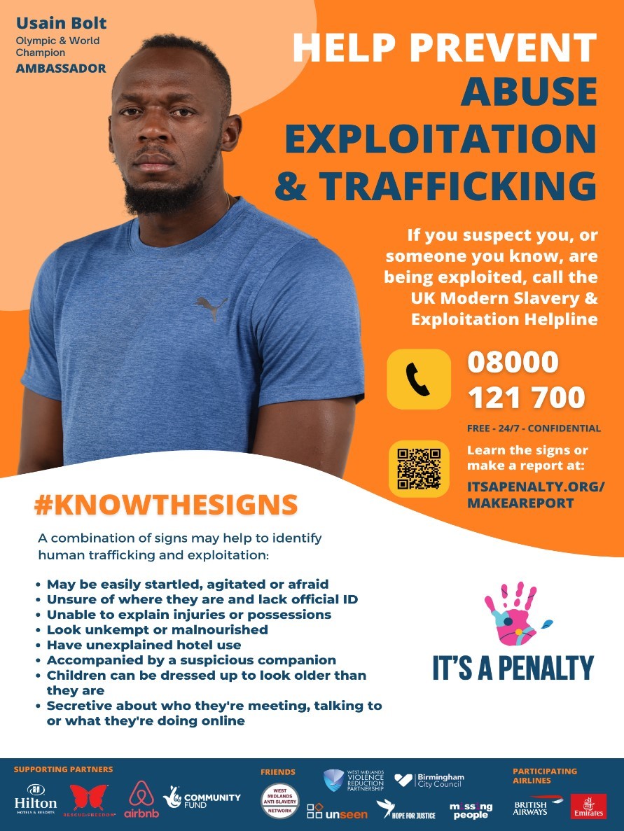 Help prevent abuse exploitation and trafficking