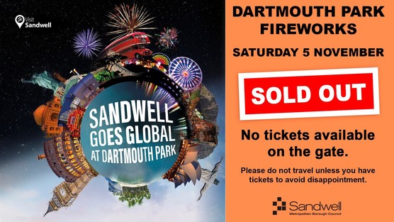 Dartmouth Parks Firework - Saturday 6 November SOLD OUT