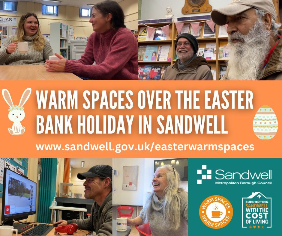 Easter warm spaces - find your local warm space