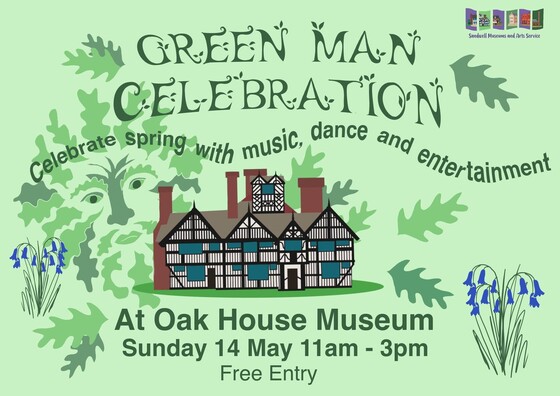 Green man celebration at Oak House Museum