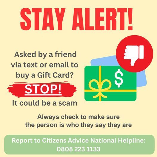 Be scam alert