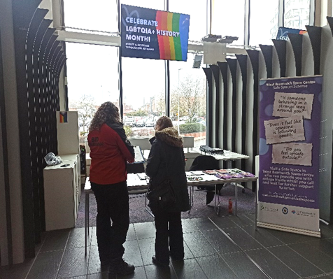 Safe spaces stand at Sandwell College 1