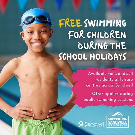 Free swimming for children over the summer holidays