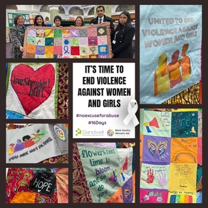 Images of quilt of hope and launch
