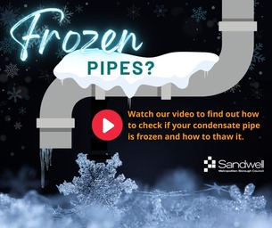 How to check if your condensate pipe is frozen and how to thaw it