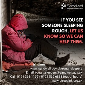 If you see someone sleeping rough, let us know so we can help them