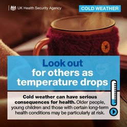 UK HSA yellow cold weather alert