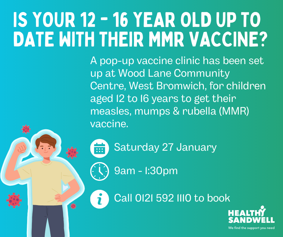 Are you vaccinated for measles - we have a catch up clinic