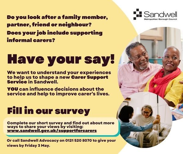 Have your say via our carer support service consultation