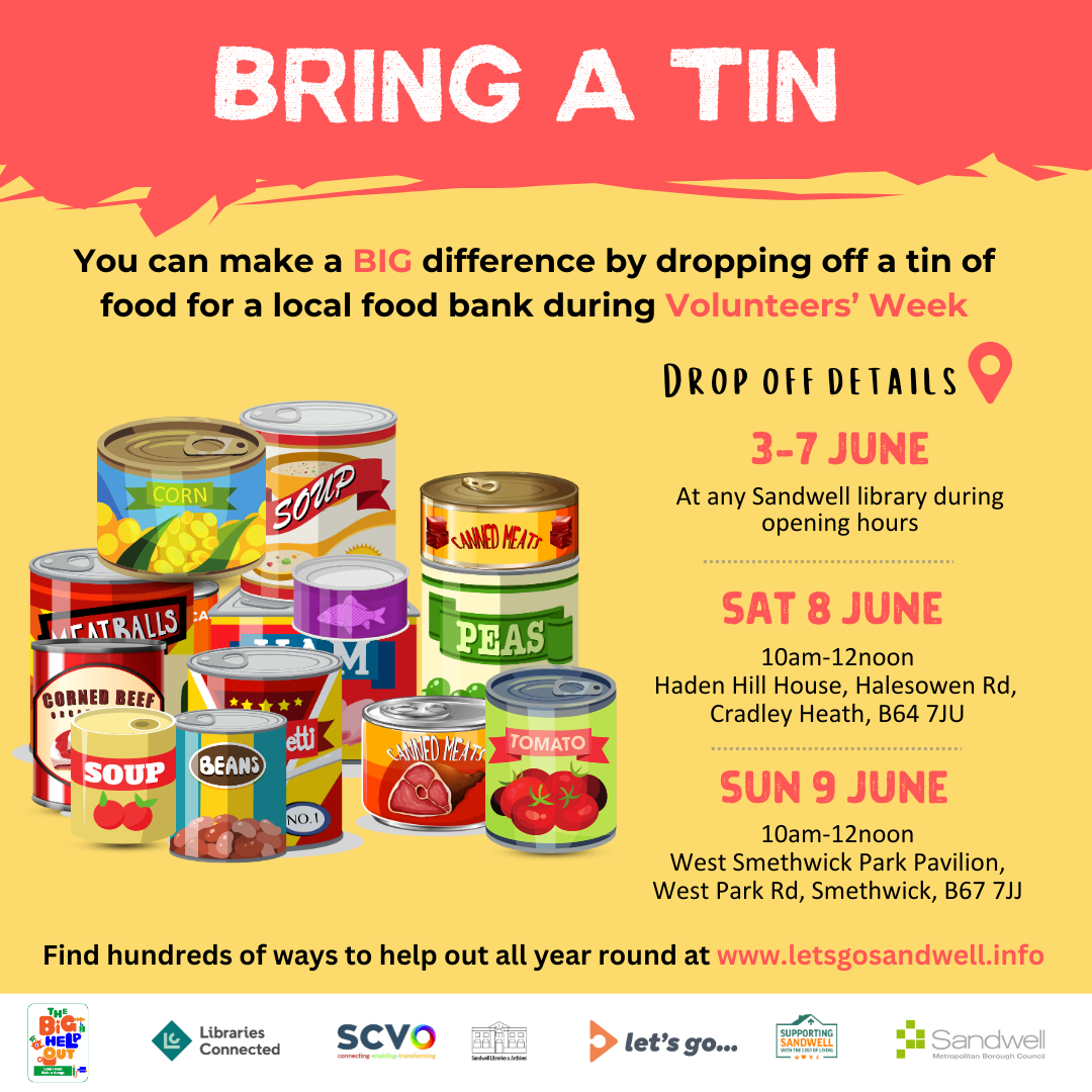 Big Help Out in Sandwell Bring a tin and litter pick events