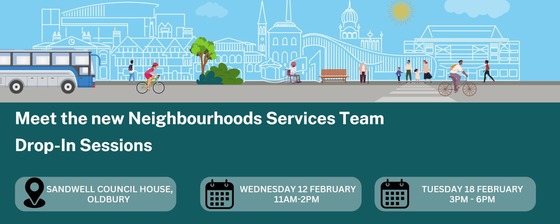 Join our new Neighbourhoods Service Team - drop in sessions available