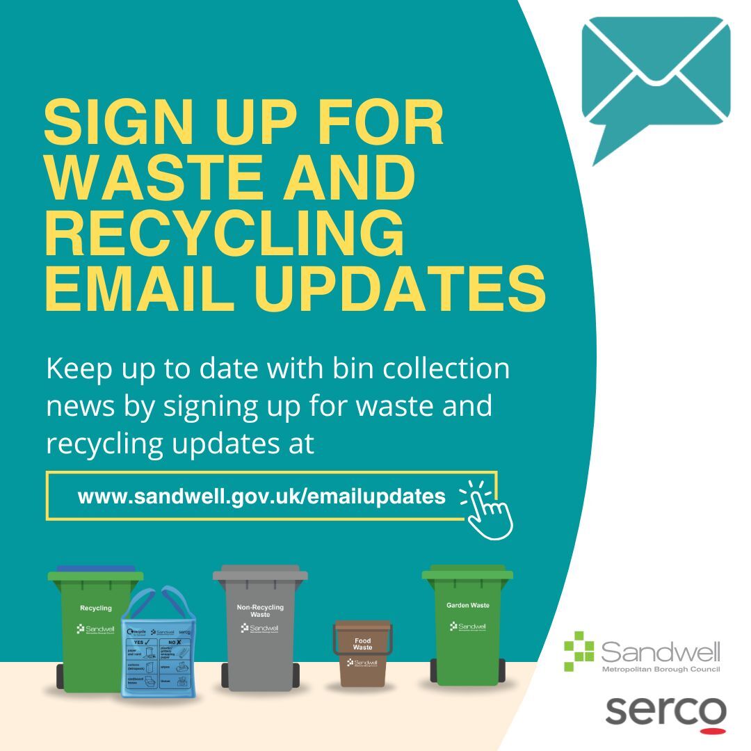 Sign up for Waste and recycling email updates