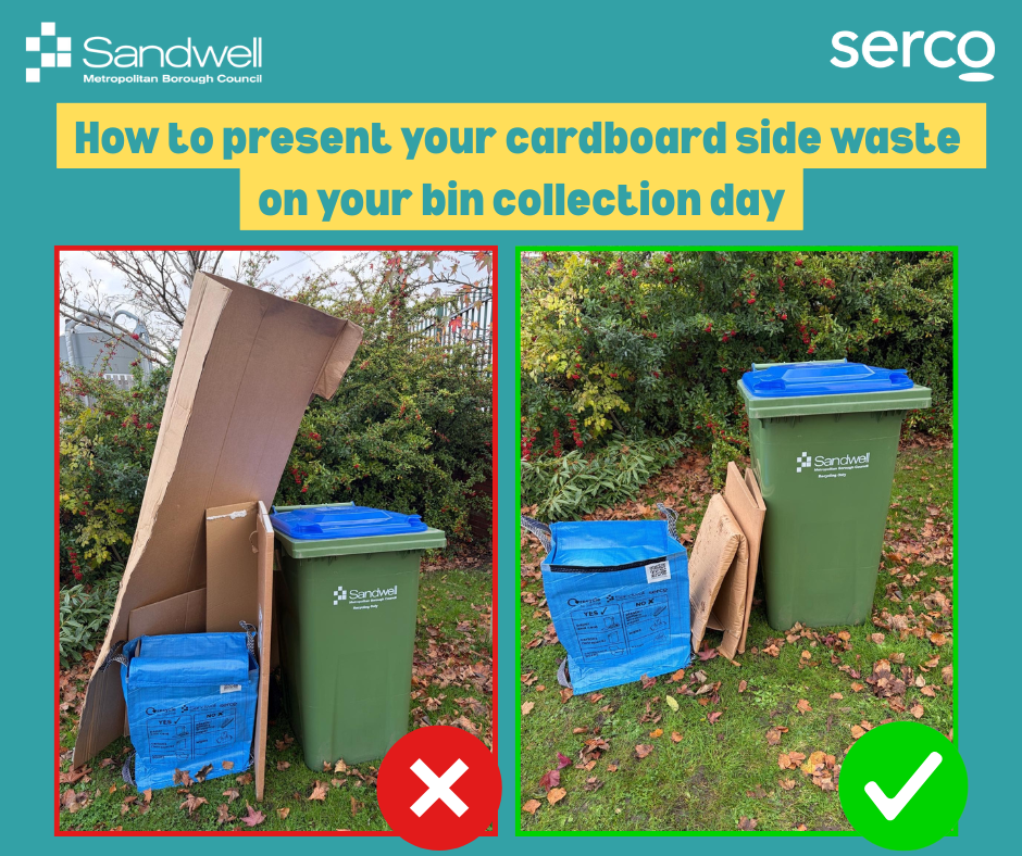 How to present your cardboard side waste on your bin collection day