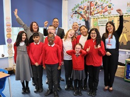 Ofsted success celebrated at Causeway Green Primary School in Oldbury with pupils, head teacher and councillors