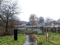 Demolition at the site of the old clubhouse in Brandhall