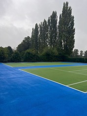Improved tennis courts at Red House Park in Great Barr