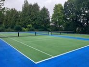Improved tennis courts at Brunswick Park