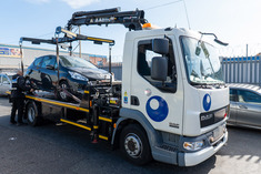 Vehicle being lifted in Wednesbury