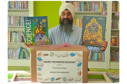 Cllr Jag Deep Singh with new books
