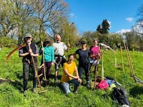 Transition Town – Wellington group of people with Scythes