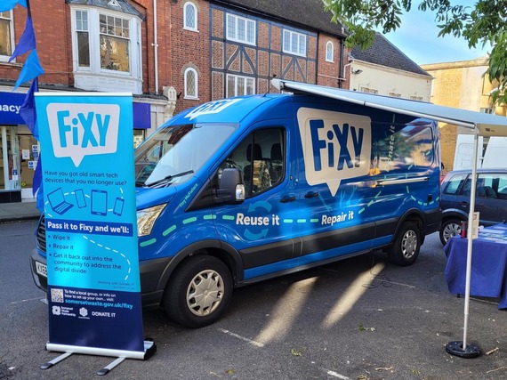 Fixy van in a Somerset village