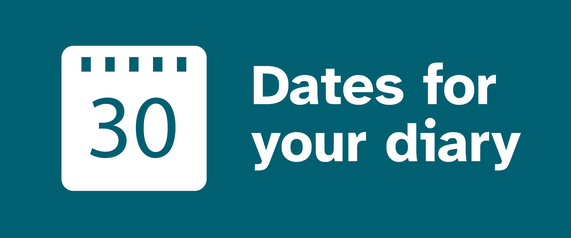 Dates for your diary calendar icon