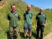 Left to right: Head Ranger Paul McNeill, Ranger James Boyland, and new Assistant Ranger Geoff Rowland