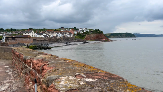 View of Watchet towards Cleeve Hill