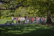 Group of people walking at last year's 'Walk for a Life' event