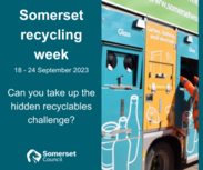 Somerset recycling week banner. 
