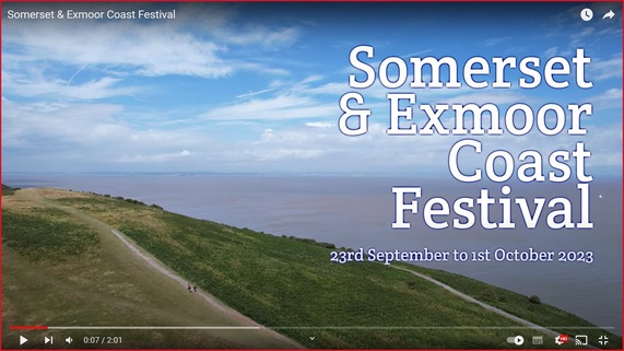 Somerset and Exmoor coast festival view of north somerset coast headland