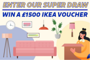 Graphic illustrating the Ikea voucher lottery prize