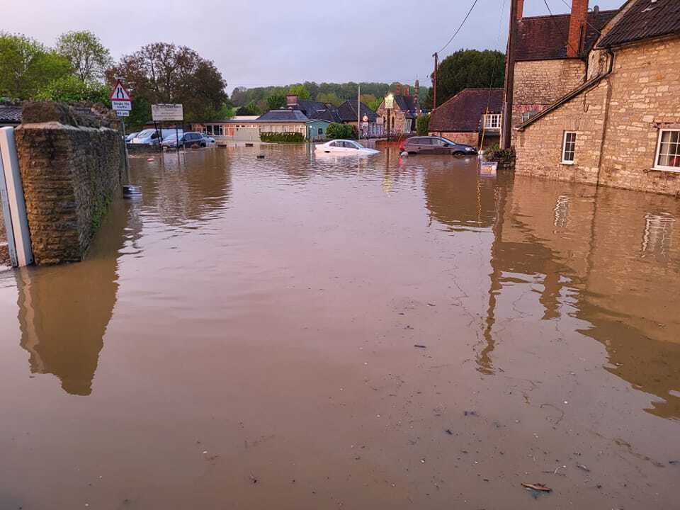 Photo of flooding in Somerset