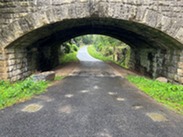 Bronze plaques under the HRE bridge