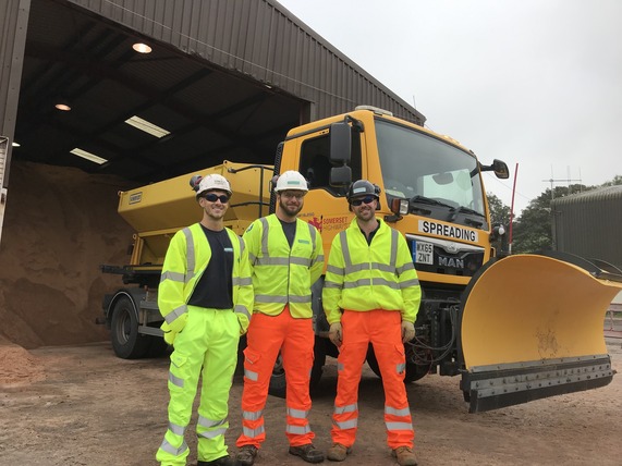 Members of the gritting team