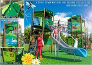 Artist's impression of the play equipment to be installed at Ninesprings play area in Yeovil.