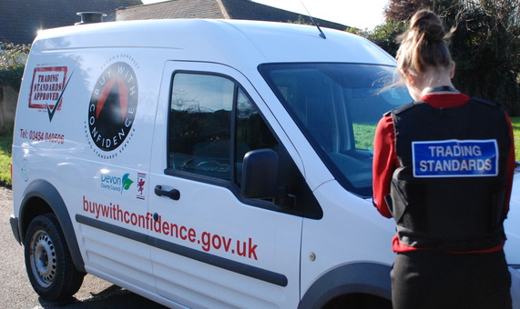 Trading Standards Officer with van.