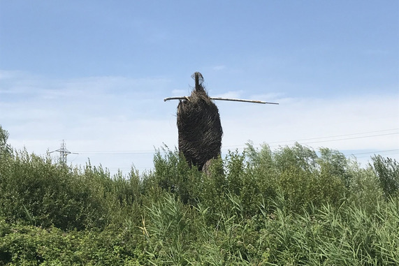 Willow Man sculpture off Junction 23 of the M5