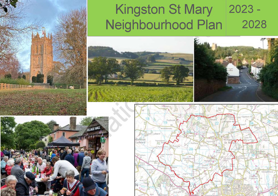 Front cover of the Kingston St Mary Neighbourhood Plan