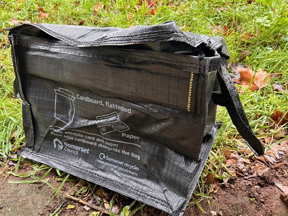 Black bag for recycling