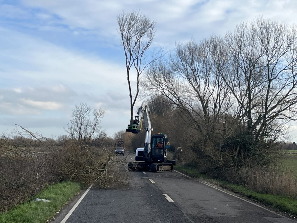 A361 closure allows essential willow management works to get underway