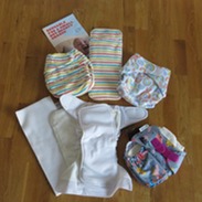 Assortment of reusable nappies.