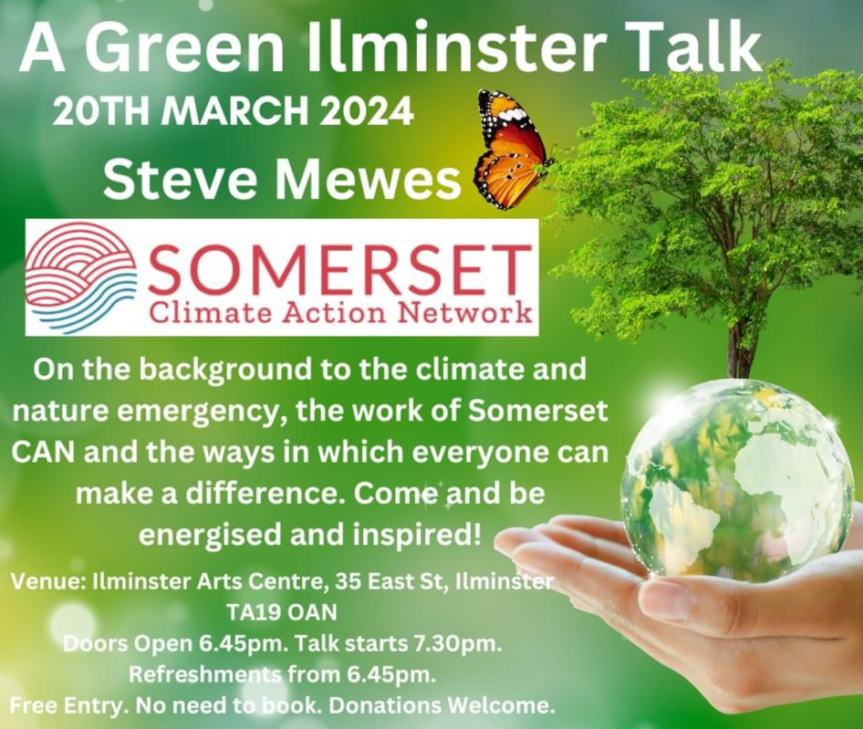 Green Ilminster talk with Steve Mewes poster