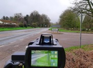 Photo of road at Whiteball in Somerset with speed camera