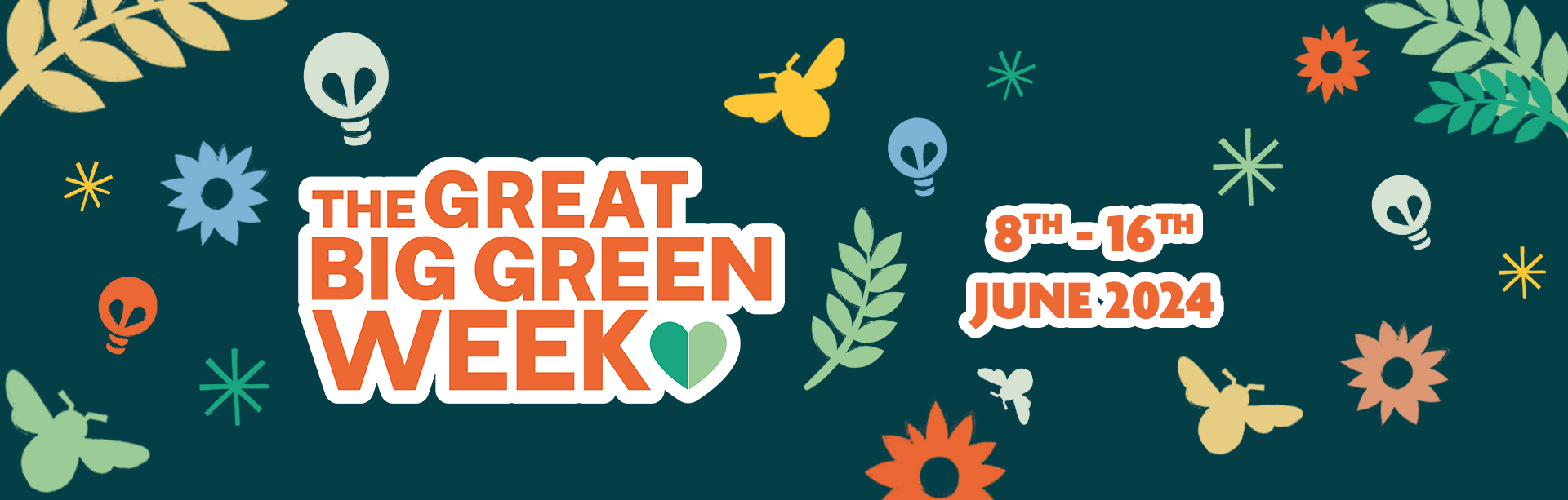 The great big green week banner