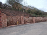 Repairs to wall on Cothelstone Road.