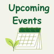 events calendar graphic. A calendar page image