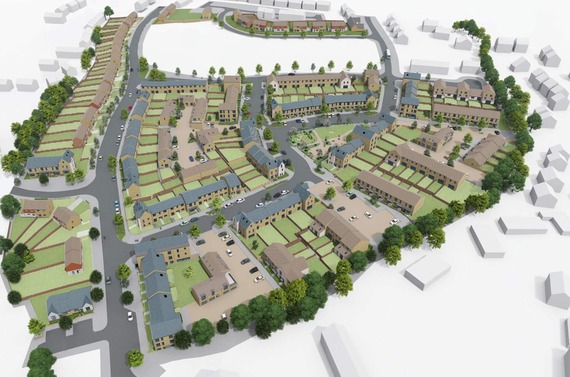 CAD rendering of Phases B, C and D of the North Taunton Woolway Project.