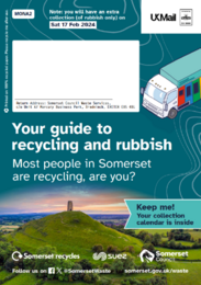 Image of letter going out to south and east somerset residents about waste collection updates in June 24