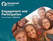 Front cover of the Engagement and Participation Annual Report for 2023/24.